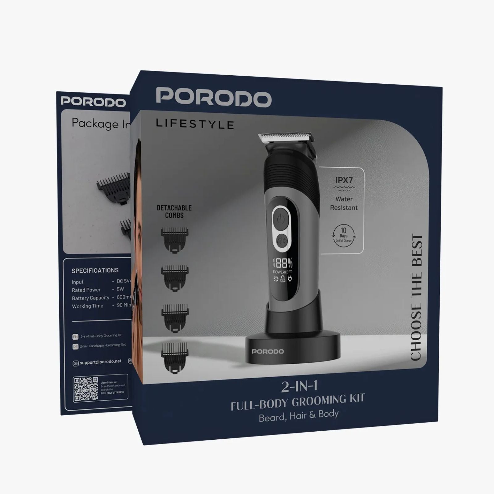 2 in 1 Full Body Grooming Kit